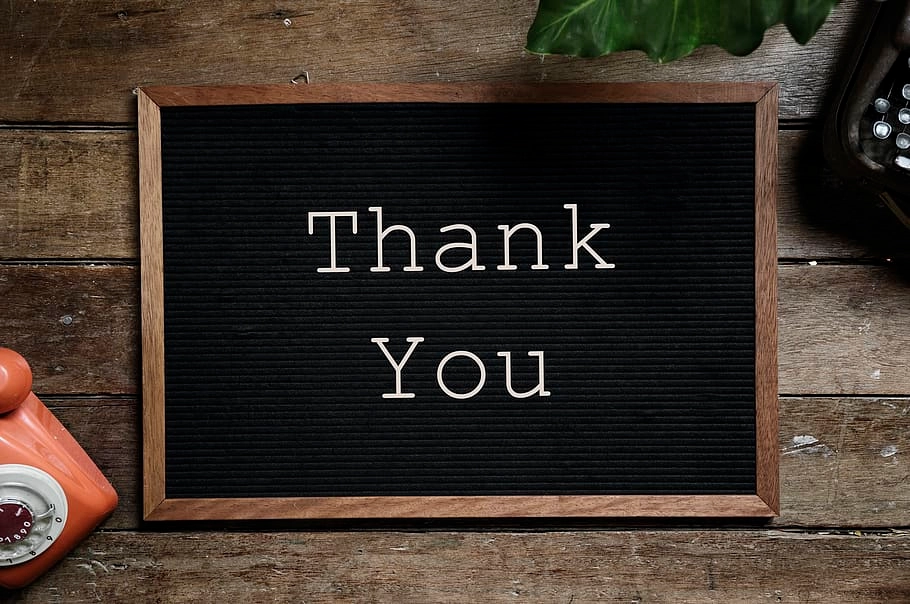 Thank you blackboard illustration for DevBytes news blog