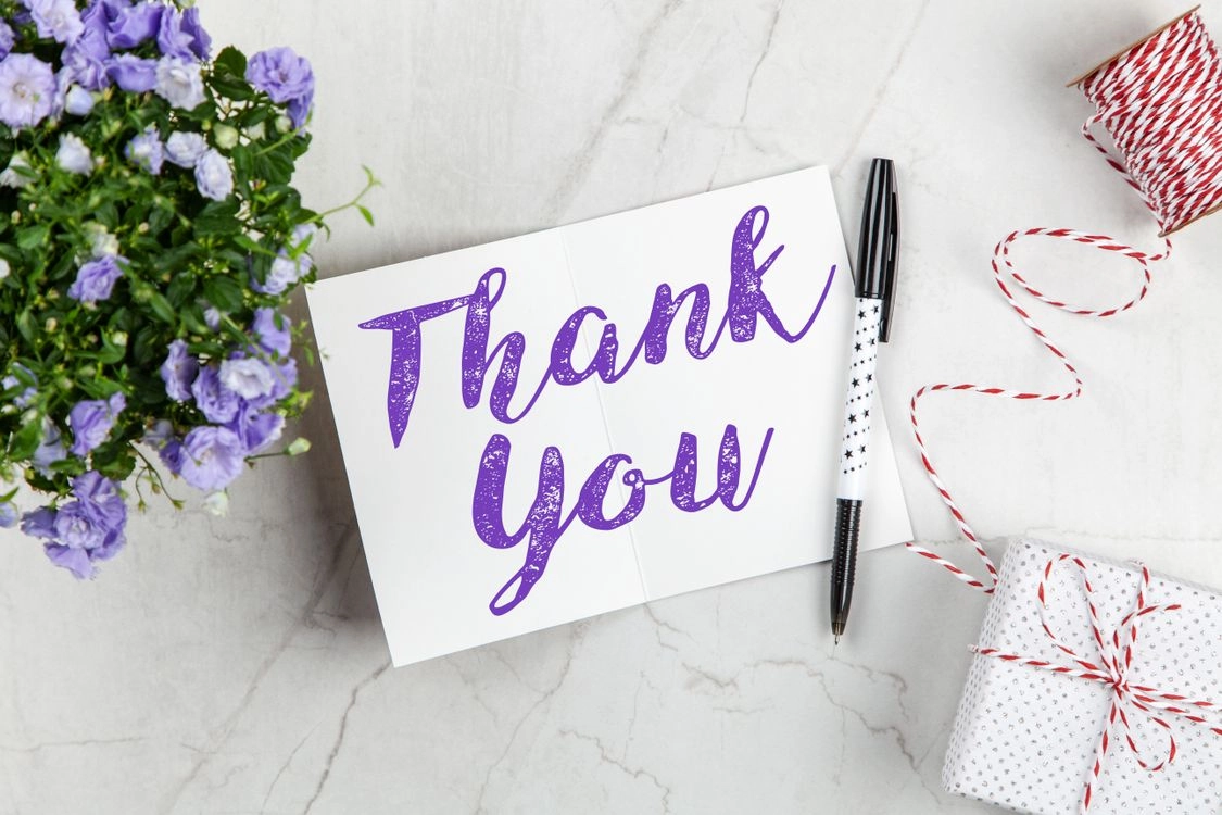 Thank you graphic for Python string formatting blog