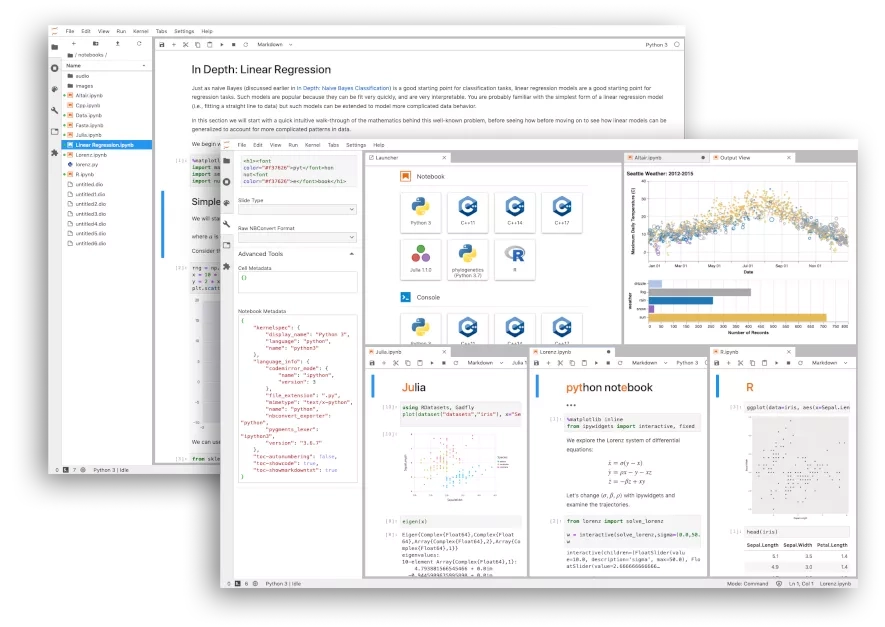 JupyterLab interface preview