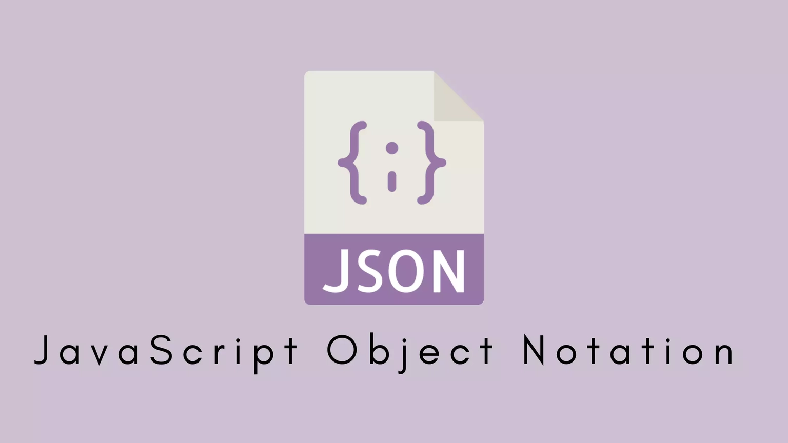 JSON data format illustration