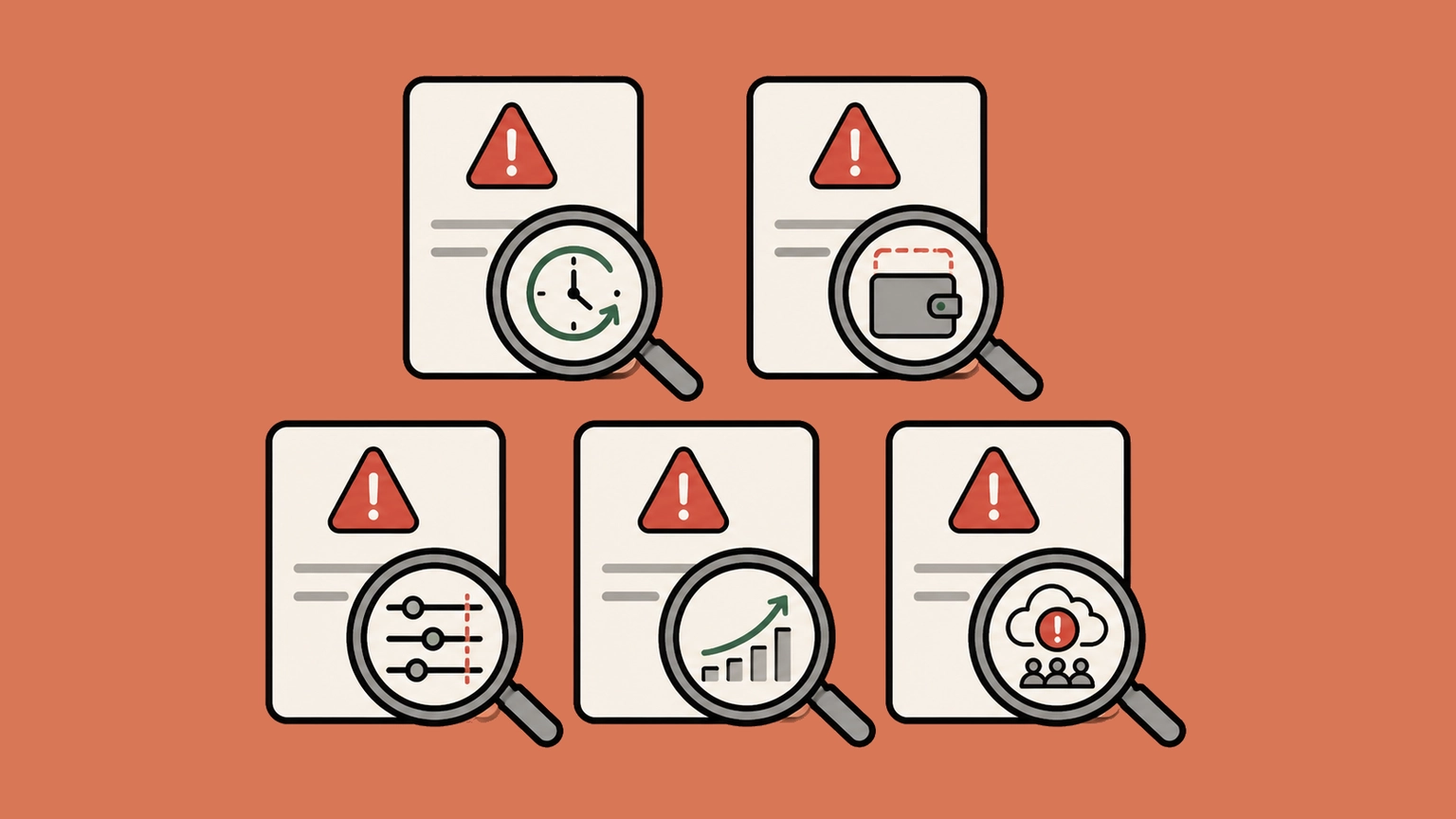 Diagnostic flow for five Claude API failure types