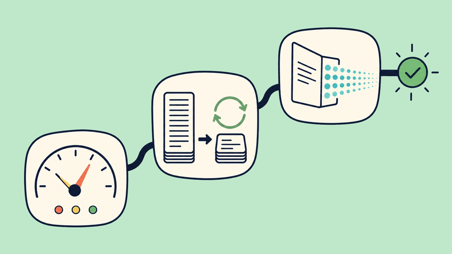 Illustration of the three steps to reduce TTFT
